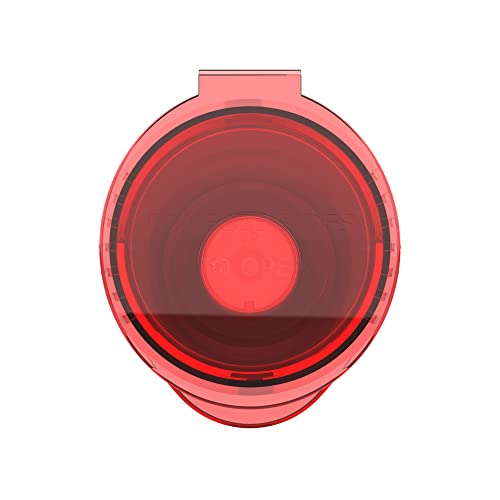 Image of 116mm CR Plastic Packaging Pop Top Tubes - Child Resistant Travel Holder Vial Containers - 500 Qty (Translucent Red)