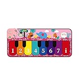 Kinder Piano Pads-Bunte Musik Tanzmatte Cartoon Boden Tastatur Teppich Lernspielzeug 3 Jahre Alte Jungen Und Mädchen Kleinkind Geschenke