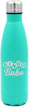 MIP Brand 17 oz. Double Wall Vacuum Insulated Stainless Steel Water Bottle Travel Mug Cup Bingo Babe