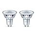 Produktbild 2 x Philips LED Glass 3.5w GU10 35w A+ Spot Light Bulbs Lamp 255lm - Warm White