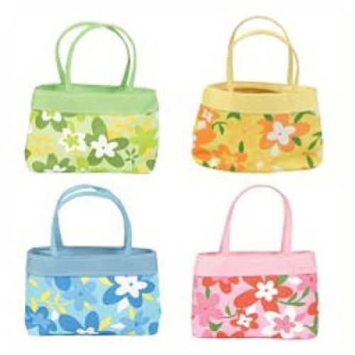 Rhode Island Novelty 8"X 5.5" Flower Print Hand Bag
