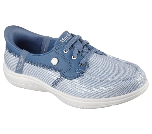 Skechers ���f�B�[�X Martha Stewart On-The-Go Flex Radiant �n���Y�t���[ �X���b�|�� �X�p���R�[�� �{�[�g�V���[�Y, �l�C�r�[, 25.5 cm
