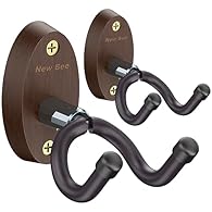 Safe And Skid-proof V-Shaped Guitar Wall Mount Hooks: The deep v-shaped guitar wall mount bracket is different from other guitar holders, and the deepened curvature allows it to firmly secure your instrument without worrying about the instrument slip...