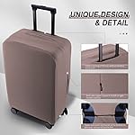 Travel Luggage Cover Suitcase Protector Scratch-Resistant Fit 19-31 Inch, Not Included Suitcase (Khaki, S(19-21 inch)) - Image 3