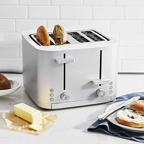 ZWILLING Enfinigy 4-Slice Toaster - Extra Wide 1.5" Bagel Slot, 7 Toast Settings, Reheat, Cancel, Defrost - Silver by ZWILLING - Image 3