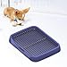Baoblaze Dog Toilet, Dog Potty Tray Bedpan with Spade Puppy Potty Tray Potty Trainer Puppy Pee Pad Holder for Small Medium Large Dogs, Blue