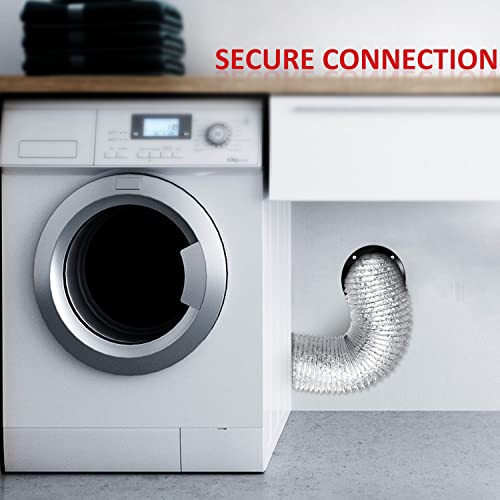 7 Inch Flexible Duct,7 Inch Duct,Flex Duct,Flexible Hose, Insulated Flexible Duct, 25 Feet Long Aluminum Ducting, For Ventilation Exhaust,Comes With Duct Tape, Duct Work Glove And Clamps #TOP1