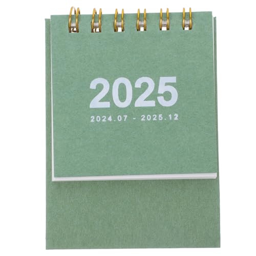 COHEALI Mini Desk Calendar Portable Standing Monthly Schedule Calendar for Home Office and School Thick Design Compact Easy Page Flipping