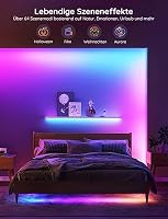 Govee LED Strip 5m, Smart RGBIC LED Streifen, Lichterkette LED Leiste Funktioniert mit Alexa & Google Assistant, DIY Segmentsteuerung, App-Steuerung, Musik Sync, Deko für Party, Zuhause, Schlafzimmer – Ansicht 5