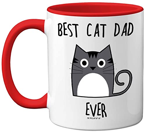 Stuff4 Best Cat Dad Ever Mug, Gifts for Cat Lovers Dad Gifts