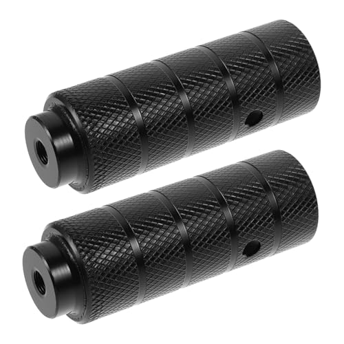 GRIRIW 2pcs Bicycle Foot Pegs for Mountain Bikes Steel Rear Axle Skid Pedals Quick Assembly for Extra Riders Versatile Design for Cycling
