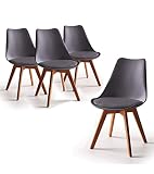 Pack de 4 Sillas comedor salon diseño escandinavo ideal para tu hogar, oficina, sala de espera