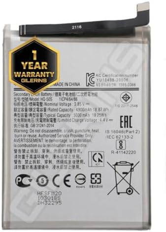 Original HQ-50S Battery for Samsung A03, A03S, F02S, A02S, M02S, M02S, M025, A025F Battery with 1 Year Warranty ****(SEP0031)