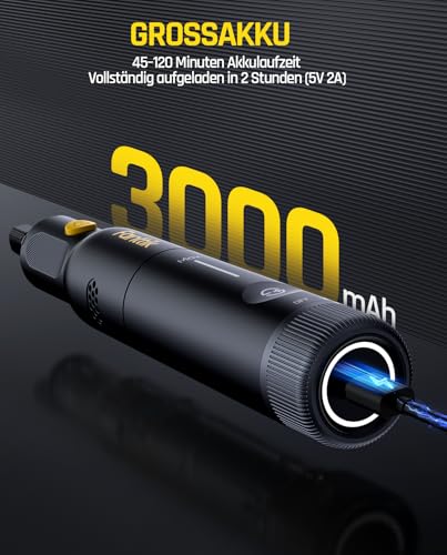 Fanttik F2 PRO Akku Multifunktionswerkzeug, starker Magnetmotor, Revostor-Hub, Rotationswerkzeug Set mit 5 Gang (25000 U/min), zum Schleifen, Polieren, 3D-Druck, Bohren, Schnitzen, Schneiden