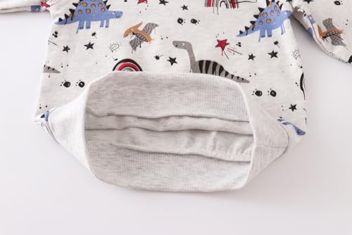 Image of AIWUHE Toddler Cotton Sweatshirt Boys Girls Pullover Long Sleeve Tops 2-6Y