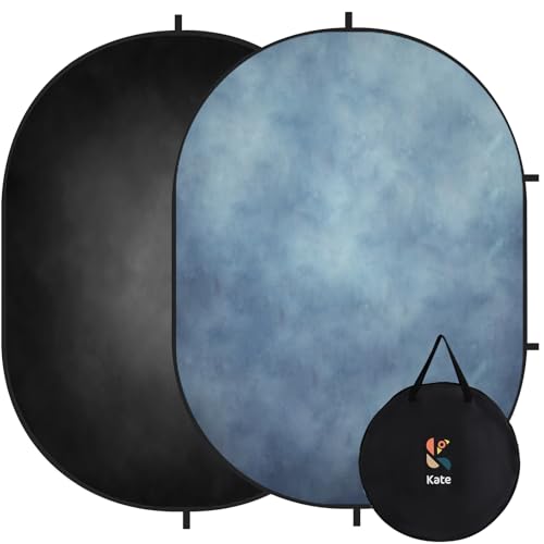 Fondo plegable azul y negro 1.5x2 m Kate miniatura 1