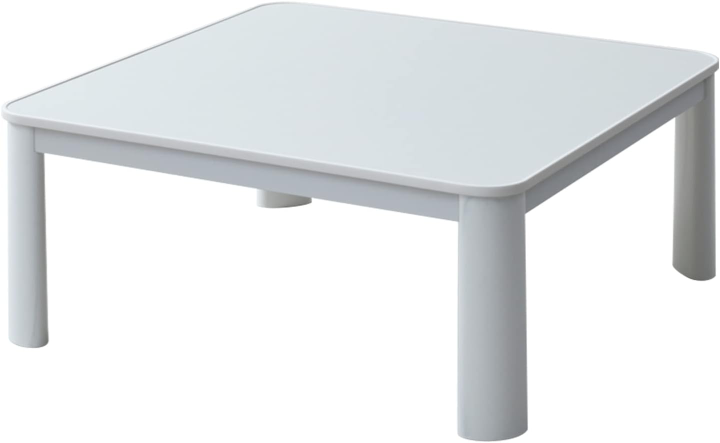 [山善] カジュアル こたつ テーブル 幅80cm×奥行60cm 長方形 一人暮らし 折れ脚タイプ リバーシブル天板 中間入切スイッチ 温度調節無段階 天板ラウンド加工 ホワイト NCF-8060(WH/NA)