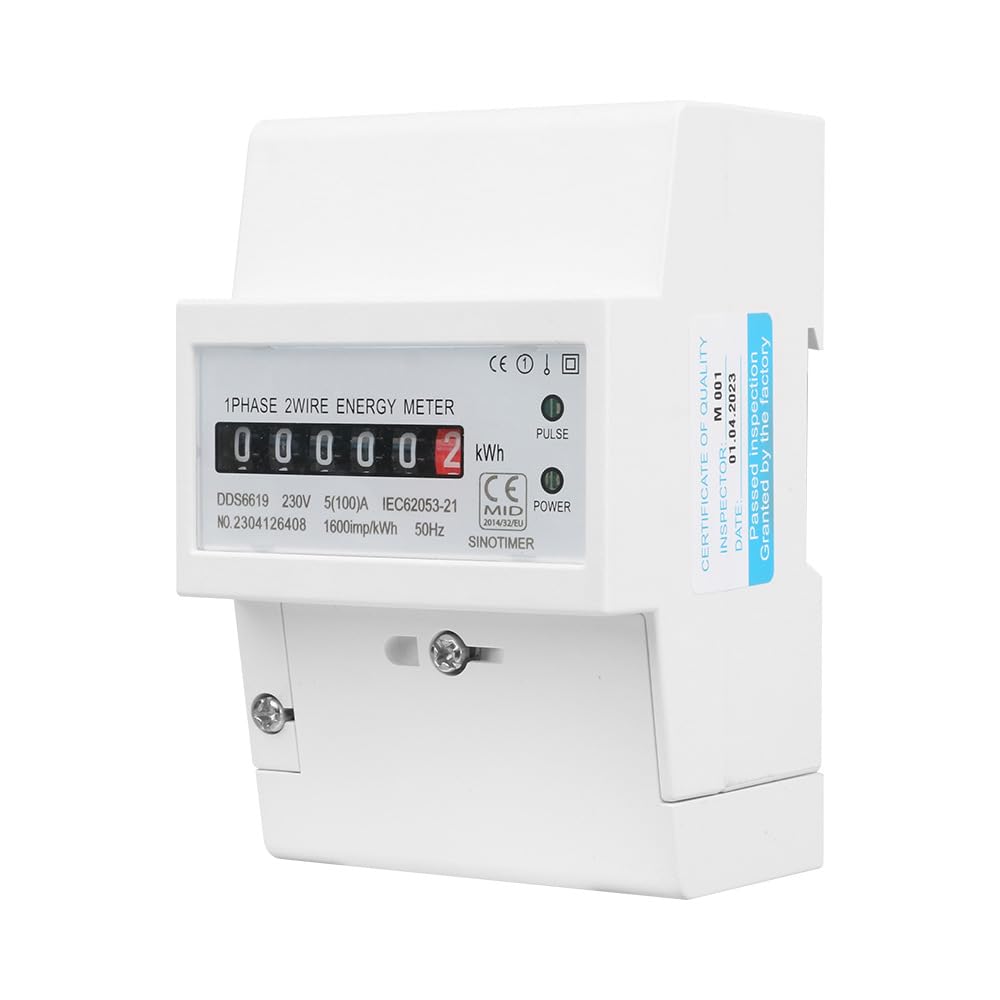 AC220 V 100 A elektryczny licznik energii na szynie DIN, jednofazowy licznik energii do gospodarstwa domowego, licznik kWh, zużycie prądu, analogowy watomierz