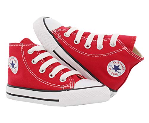 Converse All Star CT Infants Baby Toddlers Canvas Red/White 7j232 (9 M US)2