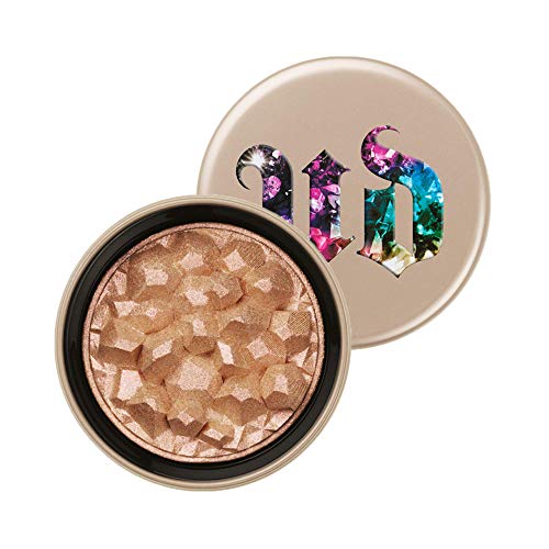 Urban Decay Stoned Vibes Highlighting Powder - Rose-Gold Glow with Holographic Sparkle - Highlighter Makeup for Cheekbones, Face & Decolletage - Infused with Tourmaline Crystals