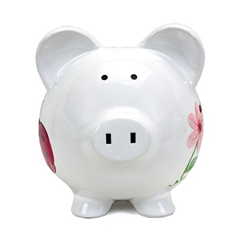 Child to Cherish Ceramic Piggy Bank for Girls, Ladybug by Child to Cherish - Image 5