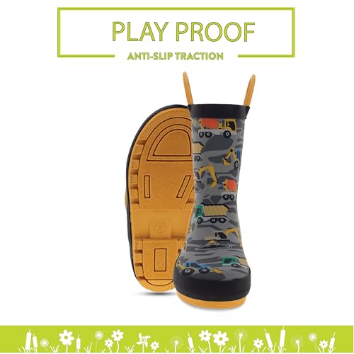 Image of Western Chief Kids Ladybug Rain Boot(Toddler /Little Kid /Big Kid) | Built for outdoor play, pull-on loops for self-dressing, comfort EVA insole, rubber traction outsole, toddler to big kid size