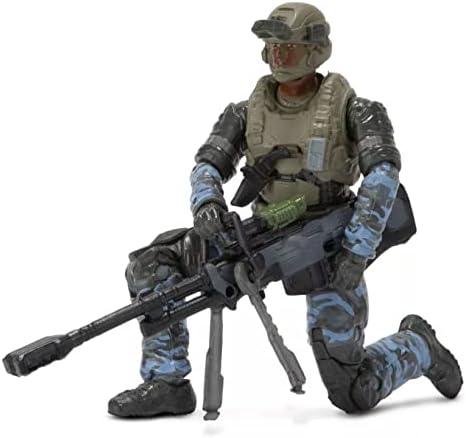 Miniatura 2 de Halo Infinite World of Halo Figuras de 4 pulgadas Serie 1 2 3 Colección (Elige figura) (UNSC Marine (con rifle de francotirador)