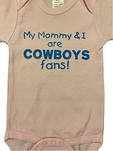 Teesbytini Cowboys Baby Onesie® Mommy And I Are Cowboys Fans Dallas Baby Bodysuit Infant One Piece thumb #2