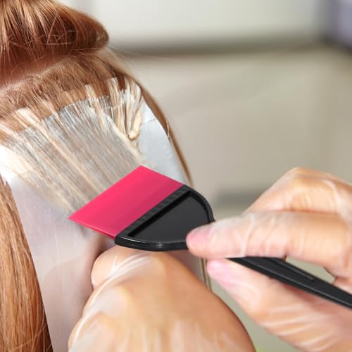 Cepillo para teñir cabello de silicona reutilizable juego de 2 piezas para tinte uniforme 6