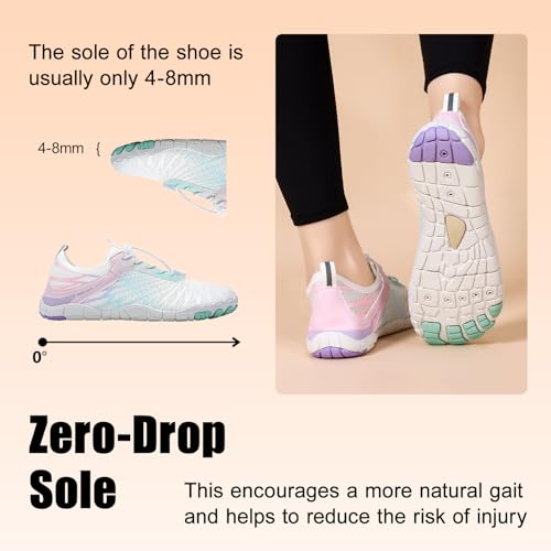 FUNWINK Hike Barefoot Shoes for Womens Men Wide Toe Water Shoes Flexible Lightweight Daily Wear Walking Shoes Unisex,Designed for Walking,Running&Swimming by FUNWINK - Used condition - Image 5
