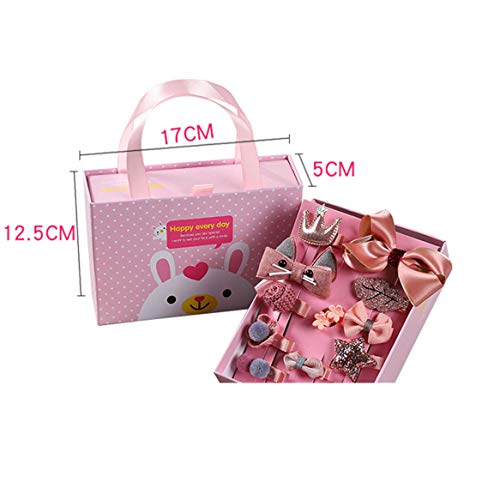 image for LQX Girl Hair Accessories Set Hair Clips Bows for Girls Hair Ties Barr