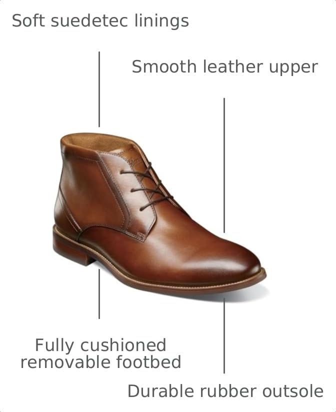 Image of Florsheim Men's, Rucci Plain Toe Chukka Boot