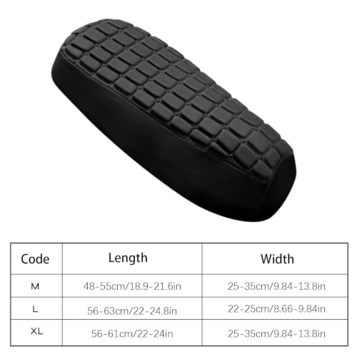 Cojín para asiento de moto transpirable que absorbe golpes 5