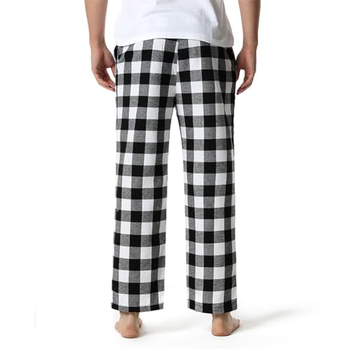 yolsun Adult Plaid Pajama Pants Long Drawstring and Pockets Sleepwear Pants4