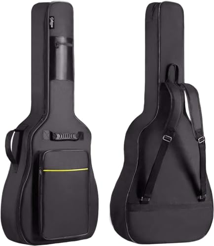 Fender, Gitarre CD-60SCE Schwarz, 0970113006 & CAHAYA Gitarrentasche Akustikgitarre Gig Bag Guitar Case wasserdicht gepolsterte Gitarre Rucksack Verdickte Gitarrentasche für 39 40 41 Zoll Gitarren