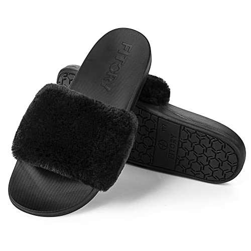 claquette fourrure amazon