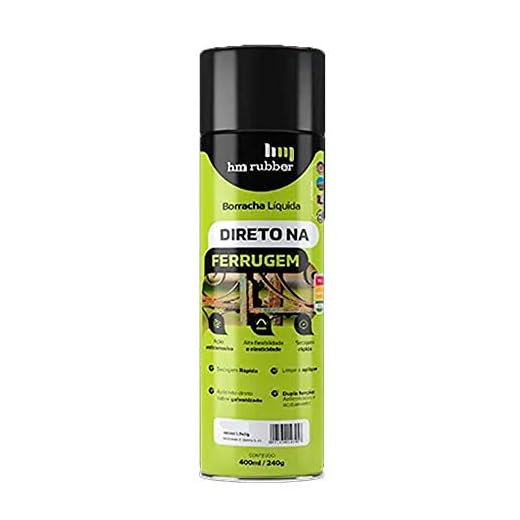 Borracha líquida impermeabilizante spray 400 ml alumínio - HM Rubber Impertech
