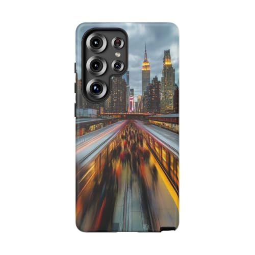 Coque Samsung S25 Ultra anti-rayures rigide mate paysage urbain