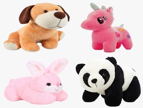 TOYS HUB - Soft Toys for Kids| Toys for Baby |Plush Toys for Kids | Birthday Gift - Combo of 4 (Dog,Unicoorn,Rabbit & Panda) (B0BKXVYDVV) Amazon Price History, Amazon Price Tracker