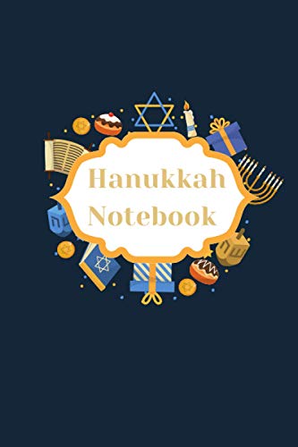 Hanukkah Notebook: Professional Hanukkah Noteboo Gift, Journal Chanukah Present, Jewish Lined Notebook Paperback 6x9 inches 120pages