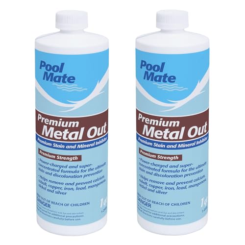 Pool Mate 1-Quart 2-Pack Premium Metal Out Stain and Mineral Inhibitor