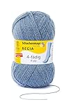 Regia Schachenmayr 4-Fädig Uni, 100G graublau meliert Handstrickgarne