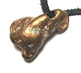 Amaryllis Trommelstein gebohrt Kupfer, Größe:M