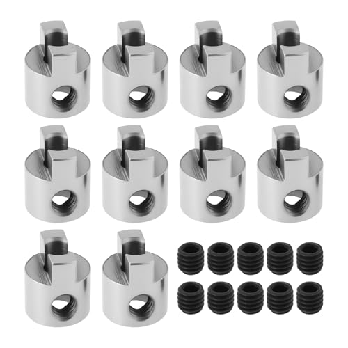 OTOTEC 10 Stück RC Boot Edelstahl Antriebsklauen Propelleradaptersatz für RC-Bootswelle 3mm