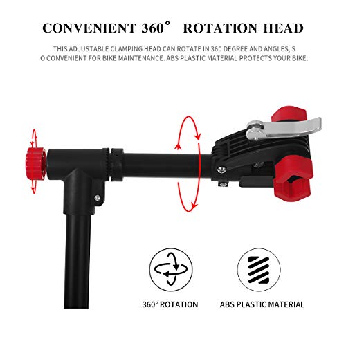 UNISKY Bike Repair Stand for Maintenance Height Adjustable Rack with Quick Release Bicycle Mechanics Maintenance Workstand - Thumbnail 4