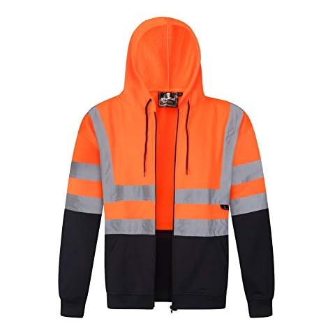 Armawear - Hi Viz Orange/Navy Zipped Hoody - Small Cover