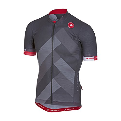 castelli Anthracite 2018 Free AR 4.1 FZ Short Sleeved Cycling Jersey