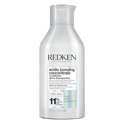 Redken Acidic Bonding Concentrate Conditioner Strengthens Weakened Bonds Intensely Conditions And Protects Citric Acid For Dry Damaged Processed Hair 300ml