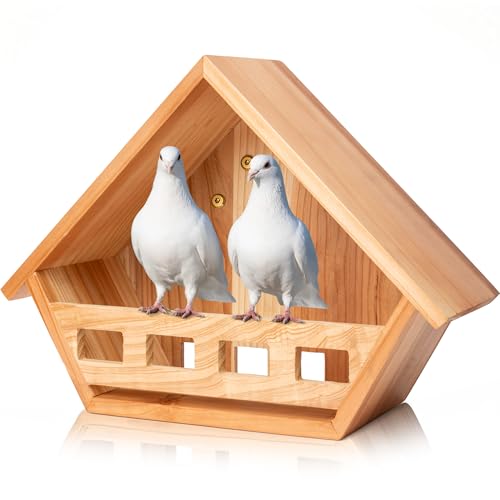 SWANGSA Cedar Mourning Dove Nesting Box Birdhouses for Outdoor Doves and Other Small Birds