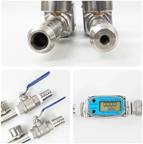 304 Stainless Steel Waterproof Electronic Fuel Gauge with IPX5/IPX6 Jet Nozzle, Durable Fuel Level Monitor for Boats, Cars, and Motorcycles, Precision Measurement